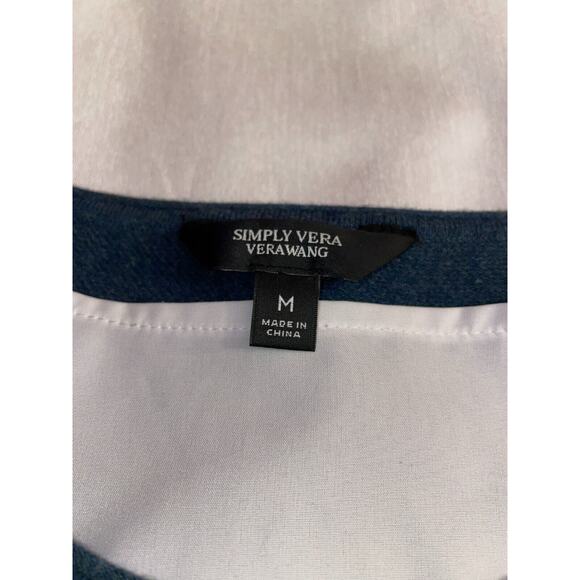 Simply Vera Wang with Shirt Detail - Size M - Beautiful blue/Green Color - Picture 5 of 6